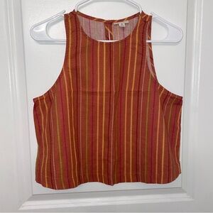 Striped Multicolor Sleeveless Top